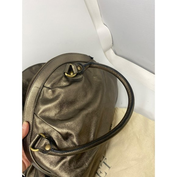 Attilio Giusti Leombruni bag Bronze Metallic Gold Leather Handbag AGL - Picture 12 of 16